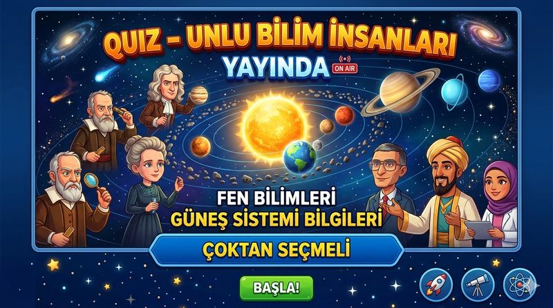 Quiz - Unlu Bilim Insanlari - 4. Sinif Oyunu