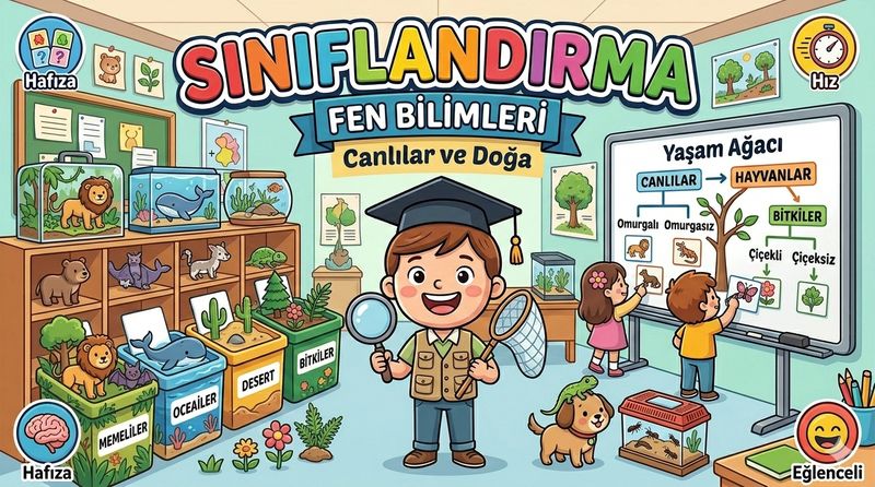 Hayvan Siniflandirma - 2. Sinif Oyunu