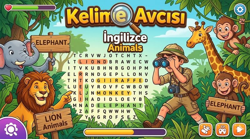 Animal Word Hunt